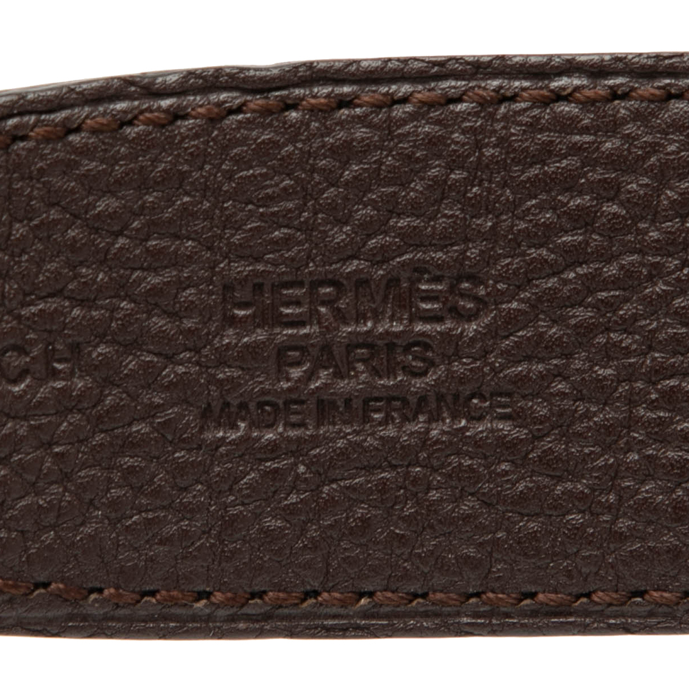 Pre-Loved Hermes Swift and Togo Constance H Martelee Reversible Belt - Picture 5 of 6